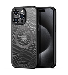 Dux Ducis iPhone 15 Pro Max Aimo Series MagSafe Premium Buzlu Sert PC-TPU Kılıf-(5 - SSSSSS4601-5