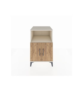 Kronos Komodin 2 Raflı 2 Kapaklı 60x59x96 Aytaşı-Çam