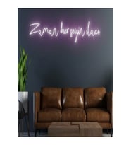 Zaman Her Şeyin İlacı Yazılı Neon Tabela