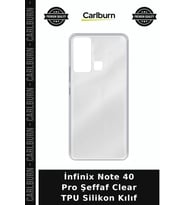 İnfinix Note 40 Pro Şeffaf Clear TPU Silikon Kılıf Koruyucu Cihaz Koruma Tarz