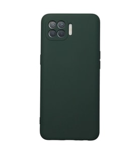 Oppo Reno 4 Lite Kılıf Nano İçi Kadife Silikon - Koyu Yeşil