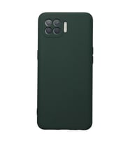 Oppo Reno 4 Lite Kılıf Nano İçi Kadife Silikon - Koyu Yeşil