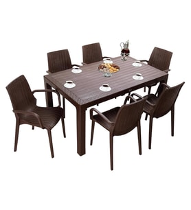 Mandella Elit Rattan 90x150 Nirvana Koltuk Masa Takımı