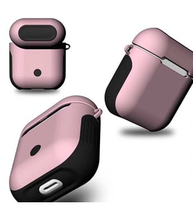 Apple Airpods Kılıf Zore Shockproof Silikon Kılıf Pembe