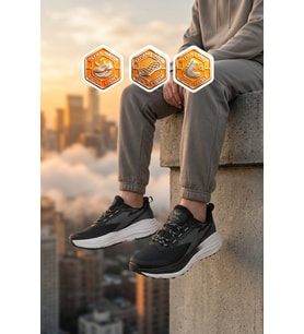 Walkway Bej Fileli Hafif Esnek Hafızalı Taban Erkek Spor Ayakkabı Flexion M