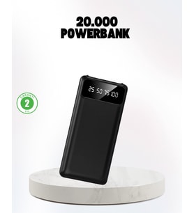 Çoklu Güvenlik Korumalı 20.000 mAh Powerbank Fener Özellikli