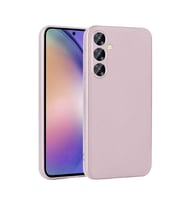 Vendas Samsung Galaxy A55 Kılıf Zore Premier Silikon Kapak (Rose)