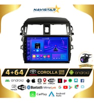 Toyota Corolla 2008-2012 Model 4GB + 64GB Android 13 Kablosuz Carplay Navigasyon Multimedya Sistemi