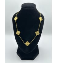 Arnes Jewelry Çelik Van Cleef Yonca Kolye (Gold)