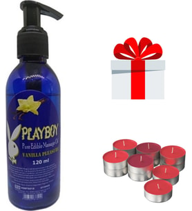 Playboy Pure Edible Vanilyalı Mum Vücut Masaj Yağı 120 Ml