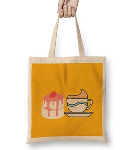 Coffee Lover Gift Funny Coffee Drinks Art Lover Gift Quote Bez Çanta Uzun Saplı