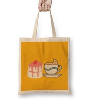 Coffee Lover Gift Funny Coffee Drinks Art Lover Gift Quote Bez Çanta Uzun Saplı