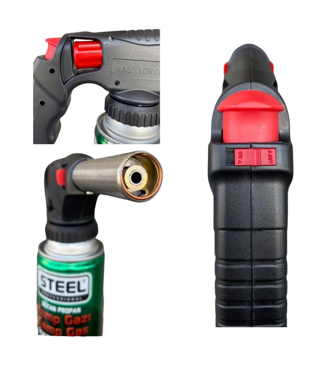 1300 Derece Orijinal Pürmüz Çakmak ST-818 + 3 Adet Steel Kartuş