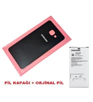 Samsung Galaxy A3 2016 (A310) Arka Kapak Batarya Kapağı + PİL (CAM) SİYAH