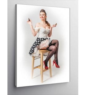 Kanvas Tablo Pin Up Kızı