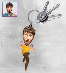 Kişiye Özel Karikatür Tasarım Anahtarlık 97224