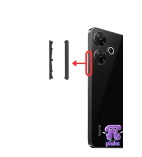 Xiaomi Redmi 13 Yan Ses Tuşu Plastik Düğme 2404ARN45A Uyumlu