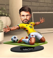 Kişiye Özel Futbolcu Tasarımlı Karikatür Biblo