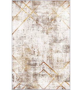 Eliana Home Baskılı, Yıkanabilir Kaymaz Taban Salon Halısı LNA1666 100x150 cm (Bej)