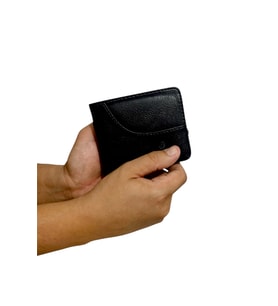 Exclusive Serisi Premium Özel Üretim Lüks Deri Yatay Çizgili Classic Erkek Cüzdanı (Siyah)