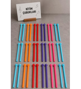 Midex TFK-23-18X Örf Aletleri Seti Davul Tokmağı 23 cm Ritim Çubuğu Paketi Karbon Fiber Toptan Paket-2 (18 Çift)