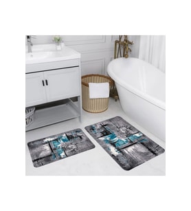 Eliana Home Baskılı 2'li Banyo Paspas Takımı RVG5156