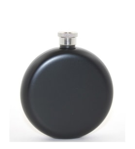 Periboia Paslanmaz Çelik Yuvarlak 5 Oz Tekli Matara Siyah Renk (Karışık)