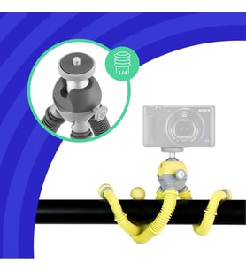 Joby Podzilla Medium Kit, Griptight 360 Cep Telefonu Tutuculu Esnek Tripod, Iphone, Akıllı Telefonla