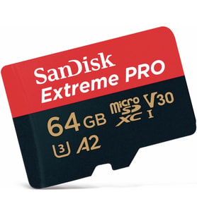 Sandisk Extreme Pro Microsdxc Uhs-I Hafıza Kartı 64 Gb + Adaptör Ve Rescue Pro Deluxe (Akıllı Telefo (Çok Renkli)