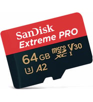 Sandisk Extreme Pro Microsdxc Uhs-I Hafıza Kartı 64 Gb + Adaptör Ve Rescue Pro Deluxe (Akıllı Telefo (Çok Renkli)
