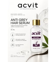 Acvit Anti Grey Hair Growth Serum - Beyaz Saç ve Dökülme Kontrolü - Saç Derisini Güçlendirme – 50 ml