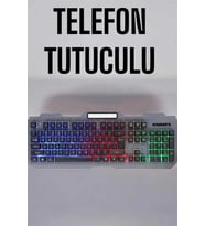 Q Klavye RGB Işıklı Klavye Ve Mouse Seti Kablolu Mouse Hediyeliş