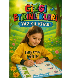 Okul Öncesi Çizgi Alıştırmaları YAZ-SİL Kitabı