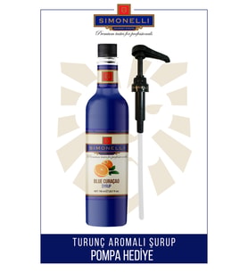 Kahve ve Kokteyl Şurubu Turunç Aromalı 70 CL + POMPA Simonelli
