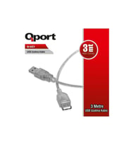 QPORT 3metre Q-UZ3 USB 2.0 Uzatma Kablosu