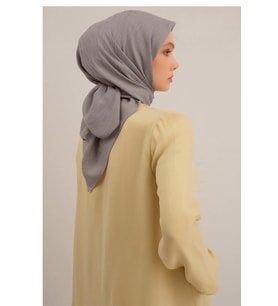 Armine Lyocell Eşarp 3-20 Gri Desenli 47352