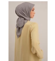 Armine Lyocell Eşarp 3-20 Gri Desenli 47352
