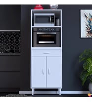 Modilayn OSLO 60x162,4x48 cm 1 Çekmece, 2 Kapaklı. Mutfağınıza Yer Açan Fırın / Mikrodalga Dolabı.