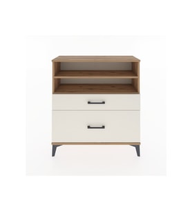 Arges Şifonyer 2 Raflı 2 Çekmeceli 88x30x96 Çam-Aytaşı