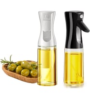 Cam Yağ Sprey Şişesi – 200ml Püskürtmeli Yağdanlık, Cam Gövde, Airfryer, Fırın ve Diyet Yemekler İçin Yağ Püskürtücü Şişe