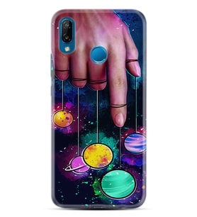 Huawei P20 Lite Mate 10 20 Lite Pro P40 Lite KılıfDesemli Silikon Finger planet 1740