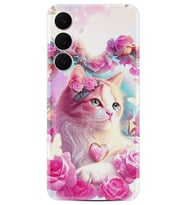 Samsung Galaxy S25 FE Kılıf Boutique Baskılı Resimli Güzel Kedi Pcode -037