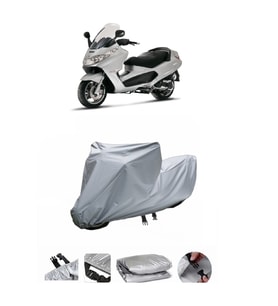 Piaggio X8 400 ie  Gri Motosiklet Brandası ARKA ÇANTA UYUMLU DEĞİLDİR