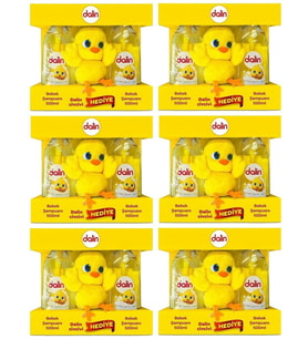 Dalin Bebek Şampuanı 500ML+500ML (Peluş Civciv Oyuncak Hediyeli) (6 Lı Set)