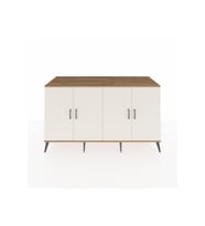 Kronos Konsol 4 Raflı 4 Kapaklı 176x59x99 Çam-Aytaşı/Antrasit