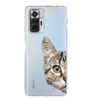 Xiaomi Redmi Note 10 Pro 4G  Kamera Korumalı Kapak Catface Tasarımlı Şeffaf  Kılıf