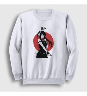 Presmono Unisex Beyaz Yor Forger Anime Spy X Family Sweatshirt 319060tt