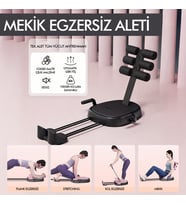 Çok Fonksiyonlu Mekik Aleti Ev Kol Üst Vücut Karın ve Core Egzersiz Cihazı Pilates Çorabı Hediye (Siyah)