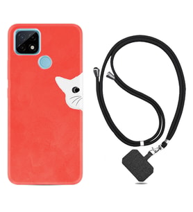 Realme C11 C21 C21Y C25Y C11 2021 Kılıf Boyun Askılı Silikon Kedoş 1735