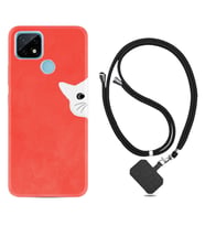Realme C11 C21 C21Y C25Y C11 2021 Kılıf Boyun Askılı Silikon Kedoş 1735